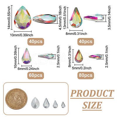 Glass Rhinestone Cabochons RGLA-FG0001-27-1