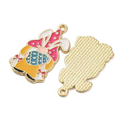 Alloy Enamel Pendants ENAM-V002-02-G-1