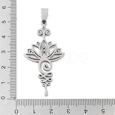 Non-Tarnish 201 Stainless Steel Pendants STAS-A090-04P-1