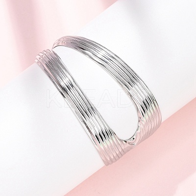 304 Stainless Steel Cuff Bangles for Women BJEW-B150-02P-1