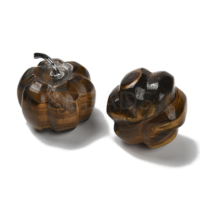 Natural Tiger Eye Bell Pepper Figurines G-Q190-02P-05-1