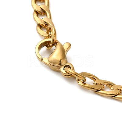 Sword Knife 201 Stainless Steel Hollow Scimitar Pendant Necklaces for Women and Men NJEW-F324-10G-1