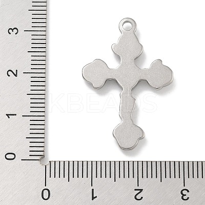 304 Stainless Steel Pendant Cabochons Settings STAS-D197-11P-1