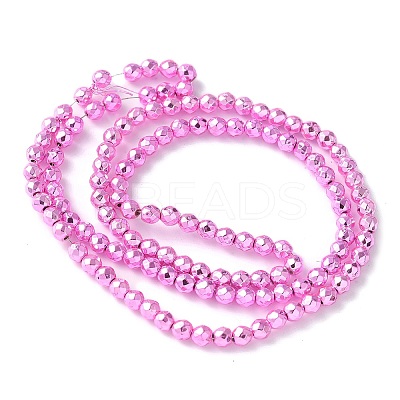 Baking Paint Synthetic Non-Magnetic Hematite Beads Strands G-H020-K01-07-1