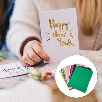 60 Sheets 12 Colors A4 Hot Stamping Foil Paper DIY-FH0005-43-1