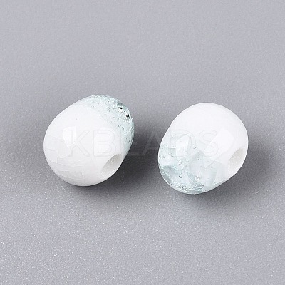 Handmade Crackle Porcelain Beads PORC-Q008-06B-01-1