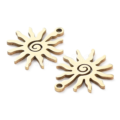 Ion Plating(IP) 304 Stainless Steel Pendants STAS-D046-07G-1-1