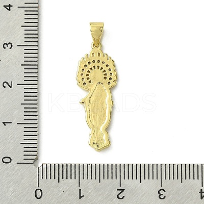 Brass Micro Pave Cubic Zirconia Pendants KK-H472-43G-02-1