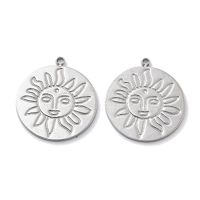 Anti-Tarnish 304 Stainless Steel Pendants STAS-R130-42P-1