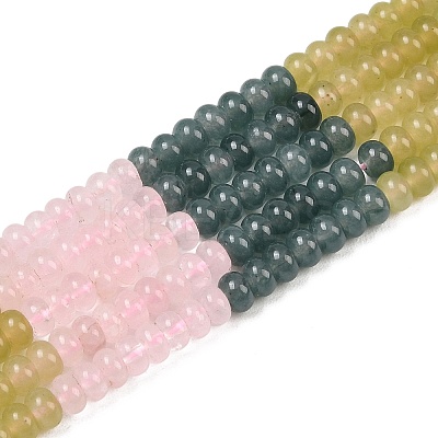 Natural Quartz Crystal & Howlite & Dyed White Jade & Synthetic Shoushan Stone Beads Strands G-Z135-C11-1