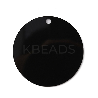 Opaque Acrylic Big Pendants SACR-WH0010-003B-1