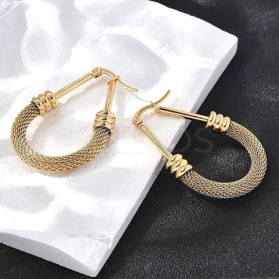 201 Stainless Steel Hoop Earrings EJEW-Q026-15G-A-1