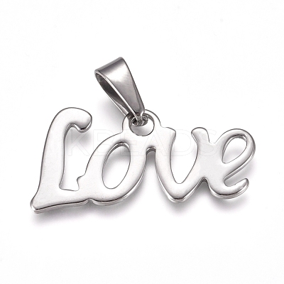 Tarnish Resistant 304 Stainless Steel Pendants STAS-I135-01P-1