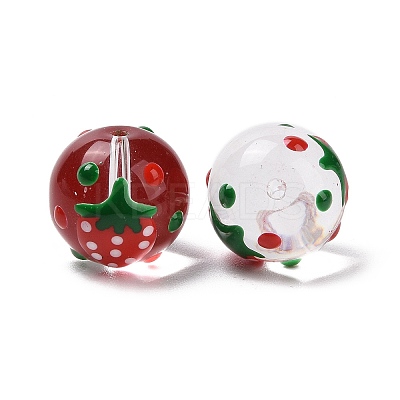 Handmade Glass Enamel Beads Strands LAMP-A001-A10-1