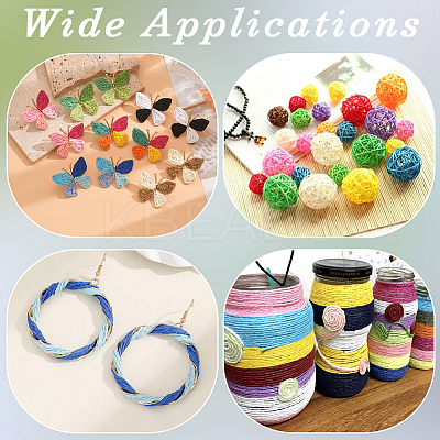 3 Bundles 3 Colors  Twisted Paper Cord DIY-CP0012-06C-1