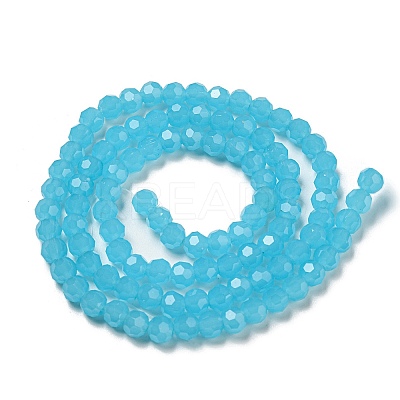 Imitation Jade Glass Beads Stands EGLA-A035-J6mm-D04-1