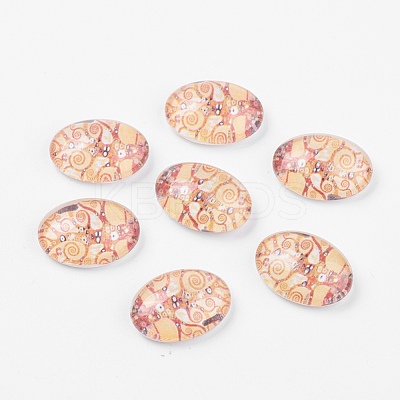 Tempered Glass Cabochons GGLA-R194-1-1