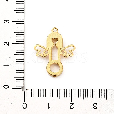304 Stainless Steel Rhinestone Pendants STAS-P385-03B-G-1