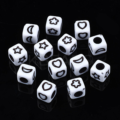 Opaque Acrylic Beads SACR-S273-40-1