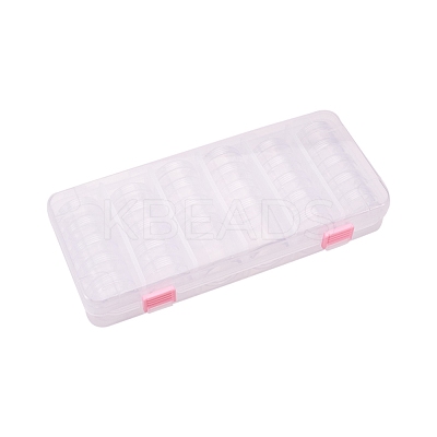 Plastic Bead Storage Containers with Lids and 30PCS Mini Storage Jars X-C020Y-1