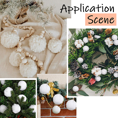24Pcs Wool Soft Pompom Ball DIY-SC0031-31B-03-1