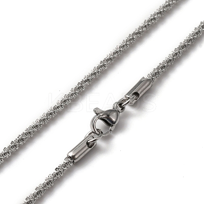Non-Tarnish 304 Stainless Steel Link Chain Bracelets & Necklaces SJEW-F220-01A-P-1