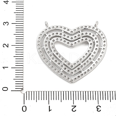 Brass Micro Pave Cubic Zirconia Pendants KK-P280-01P-1
