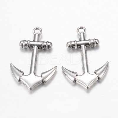 Tibetan Style Alloy Pendants TIBE-S299-050AS-RS-1