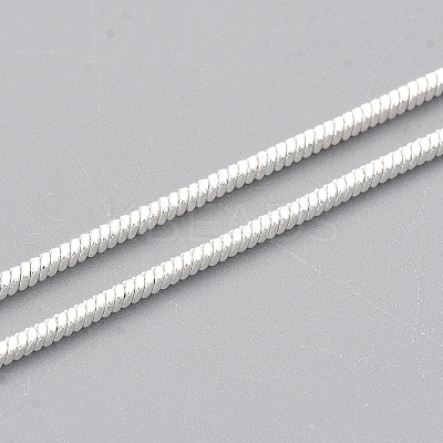 Brass Square Snake Chain Necklace Making MAK-T006-10A-S-1