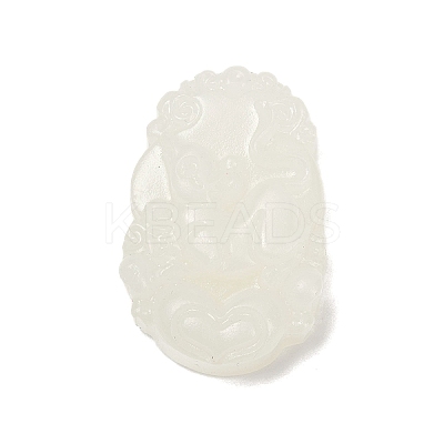 Natural White Jade Carved Pendants LS-G-S384-01A-1