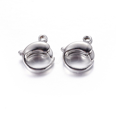 Tarnish Resistant 304 Stainless Steel Lobster Claw Clasps LS-STAS-H001-1
