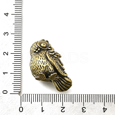 Brass Owl Figurine Statue for Living Room Table Home Decoration DJEW-Q008-04AB-1