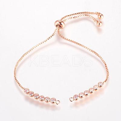 Brass Chain Bracelet Making MAK-P007-03-03RG-1