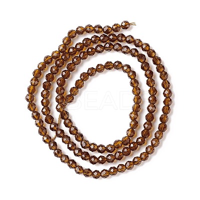 Transparent Glass Beads Strands X-GLAA-C019-01B-07-1