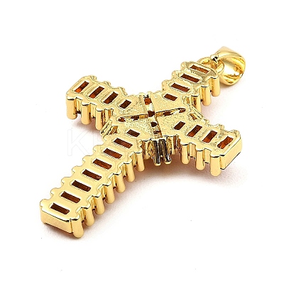 Rack Plating Real 18K Gold Plated Brass Pendants KK-B077-20G-1
