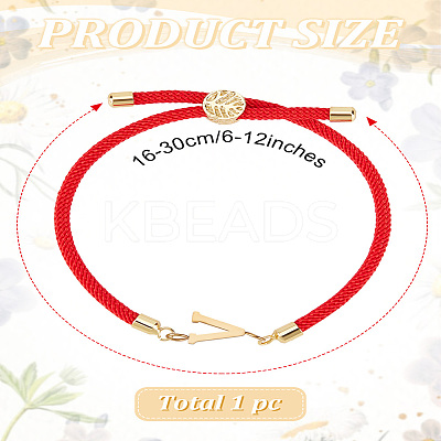 1Pc Adjustable Nylon Cord Slider Bracelets for Women BJEW-LP0001-32V-02-1