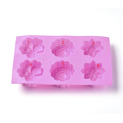 Flower Food Grade Silicone Molds LS-DIY-WH0162-23-1