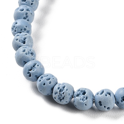 Synthetic Lava Rock Dyed Beads Strands G-H311-08A-06-1