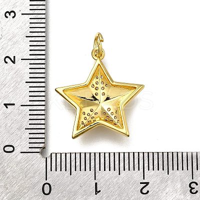 Brass Micro Pave Cubic Zirconia Pendants ZIRC-I070-092G-1