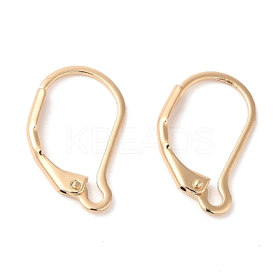 Brass Leverback Earring Findings KK-Q770-11G-1
