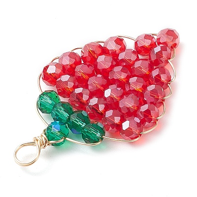 Glass Pendants PALLOY-JF03006-02-1
