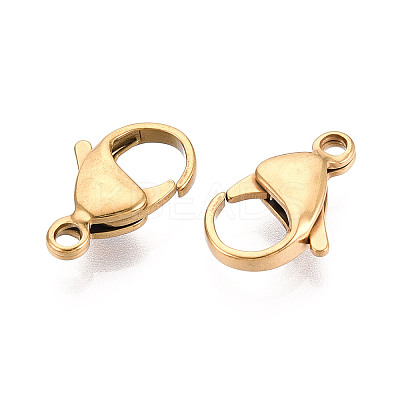304 Stainless Steel Lobster Claw Clasps STAS-T065-17mm-34G-1