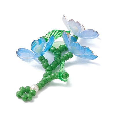 Acrylic Flower Pendants PALLOY-TA00252-1