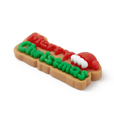 Christmas Theme Opaque Resin Cabochons CRES-M013-01-1