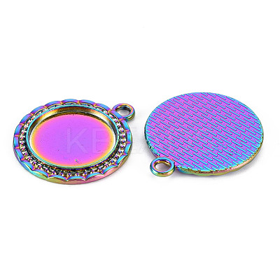 Alloy Pendant Cabochon Settings PALLOY-S180-274-NR-1