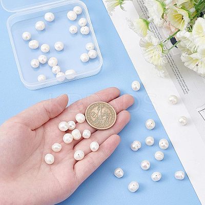 Grade A Natural Cultured Freshwater Pearl Beads Strands PEAR-NB0001-27-1