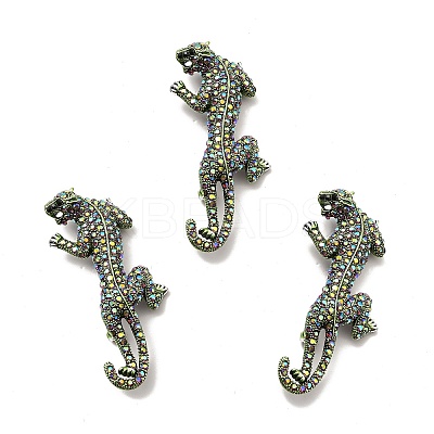 Alloy Rhinestone Brooches JEWB-P013-19AS-1