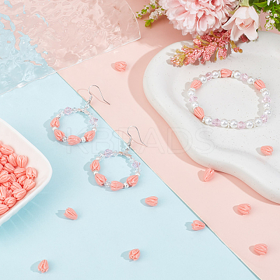 100Pcs Dyed Synthetic Coral Beads CORA-SC0001-03B-1