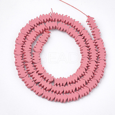 Spray Painted Non-magnetic Synthetic Hematite Beads Strands G-T116-13-12-1