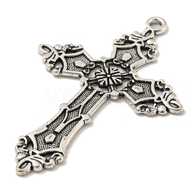 Tibetan Style Alloy Big Pendants TIBE-L013-02AS-02-1